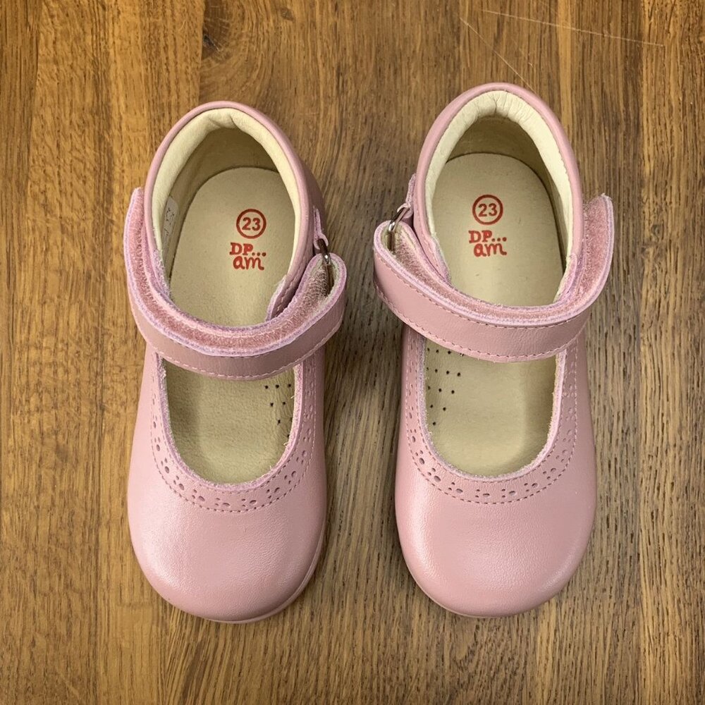 DPAM Pink Mary Jane Shoes Girls 7 23 Classic Ankle Boots NEW European Shoe NIB - Picture 4 of 8